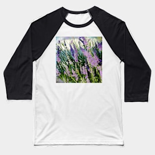 Peace and Calm by Lavender Blooms Baseball T-Shirt